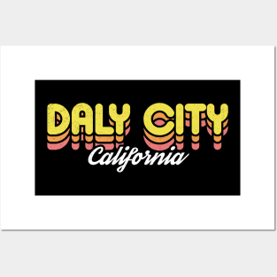 Retro Daly City California Posters and Art